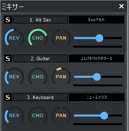 ミキサーパネル